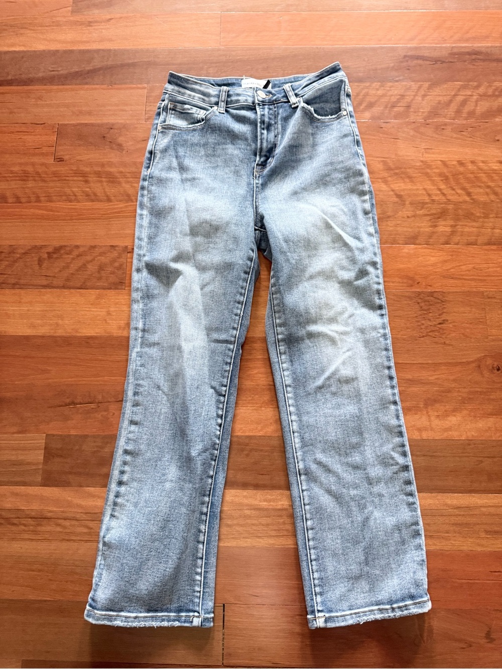 Straight Leg Risen Jeans